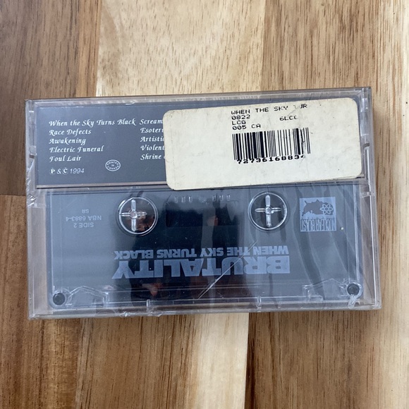 Brutality – When The Sky Turns Black Cassette (collectible) 1994 Nuclear… - Picture 2 of 6